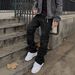 2026 Men's Clothing Patchwork Slim Fit Jeans American Style Slight Flare Stylish Denim Trousers_mkmklike.com