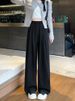 K Jeans Women's New High Waisted And Relaxed Straight Leg Pants That Look Slim And Wide Legged_mkmklike.com