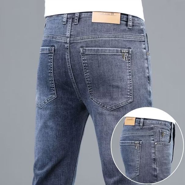 Men's Clothing High End Jeans Summer Thin Slim Straight Pants Spring And Autumn Casual Pants_mkmklike.com