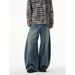 Men's Clothing Unisex High Street Baggy Jeans – Retro Wide-Leg Straight Denim Pants | Distressed Wash, Oversized Fit, Y2K Aesthetic (Blue, S-3XL)_mkmklike.com