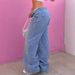 Women’s Clothing Women's Solid Washed Loose Jeans Street Style Loose Jeans Casual Wide Leg Pants_mkmklike.com