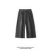 American Retro Washed Cropped Jeans For Men, Summer Casual Versatile Sporty Loose Wide-leg Straight Shorts_mkmklike.com