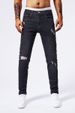 Men's Clothing Ready Made Jeans, Men's Basic Style, Ripped Small Straight Tube, Multi Color Matching, Xintang Denim Capital Cross Border Jeans_mkmklike.com