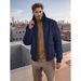 2024 Autumn Winter Men's Solid Color Simple Commuter Turn-Down Collar Zipper Large Pocket Jacket Coat For Men_mkmklike.com