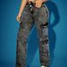 K Fashionable High Elasticity Multi Pocket Work Pants, Denim Pants, Jeans_mkmklike.com