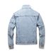 Men's Stretch Denim Jacket - Slim Fit Lightweight Spring/Fall Coat With Side Pockets (XS-2XL)_mkmklike.com