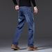 2026 Summer New High-end Elastic Jeans Men's Hong Kong Style Trendy Brand Straight Slim-fit Large-size Casual Long Pants_mkmklike.com
