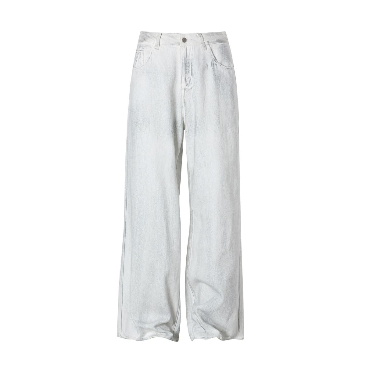 Men's Clothing High Street White Jeans Men And Women Dirtyfit Straight Loose Tie Dye Wide Leg Pants_mkmklike.com