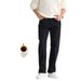 Men's Fleece-Lined Relaxed Fit Straight Leg Jeans - Winter Warm Comfort Denim Pants_mkmklike.com