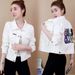 Chicco Chicco Spring And Autumn New Women's Korean Style Slim Fit Thin Versatile Denim Short Colorful Casual Lady Jacket Top Trendy_mkmklike.com