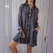 Chicco European And American Fashion New Women's Denim Dress Washed Craft Long Shirt Casual Jacket_mkmklike.com
