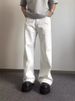 Men's White American Casual Jeans – Japanese Minimalist Workwear Straight Leg Loose Fit Denim Pants (S-3XL)_mkmklike.com