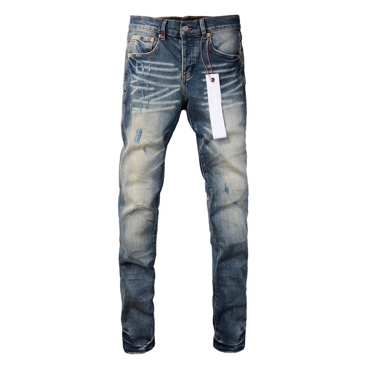 Men's Spring High Street Skinny Jeans Hip Hop Retro Distressed Washed Ripped Stretch Denim_mkmklike.com