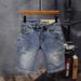 Men's Clothing Men's Summer Thin Denim Shorts Loose Straight Leg Casual Versatile Trendy Five Point Pants For Formal & Casual_mkmklike.com