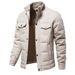 2024 Autumn Winter New Stand Collar Foreign Trade Casual Fashion Jacket American Style Patchwork Men's Top_mkmklike.com