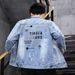 Loom Spring Autumn Large Size Denim Men's Loose Workwear Jacket Korean Style Trendy Brand Handsome European And American_mkmklike.com