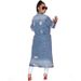 K Fashionable Loose Ripped Denim Long Jacket_mkmklike.com