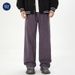 Nordmann Muqiu Men's Clothing | Autumn New Purple Jeans Unisex Loose Straight High Street Wide Leg Casual Long Pants_mkmklike.com