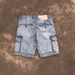 Men's Clothing Retro Old Tough Guy Style Multi Pocket Elastic Workwear Denim Shorts Men's Loose Straight Shorts_mkmklike.com