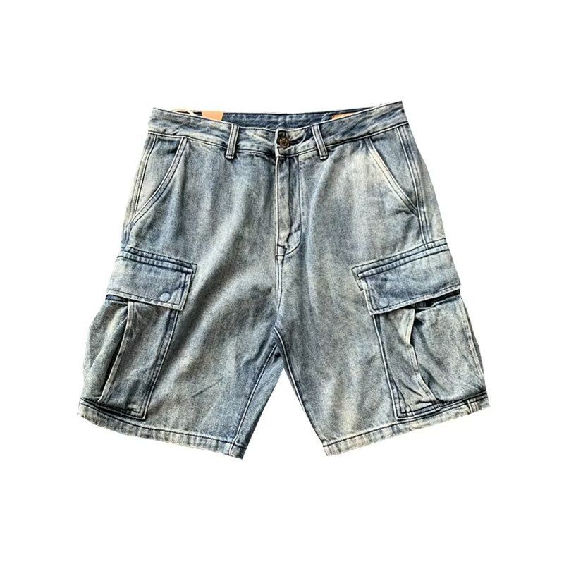 Men's Clothing Summer New Shorts Slim Fit Skinny Washed Jeans Youth Popular Mid Waist_mkmklike.com