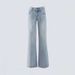 In-stock American Retro Low-waist Loose Wide-leg Pants Women, Versatile Spring-summer Straight Jeans, Available For_mkmklike.com