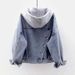 Women’s Oversized Hooded Denim Jacket – Korean Streetwear Style Distressed Long Sleeve Jacket With Large Pockets (Indigo Blue, S-3XL)_mkmklike.com