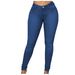 European American Cro-border 2022 Autumn And Winter Women' Denim Pant, Tylih Workwear Legging, Tight-fitting_mkmklike.com