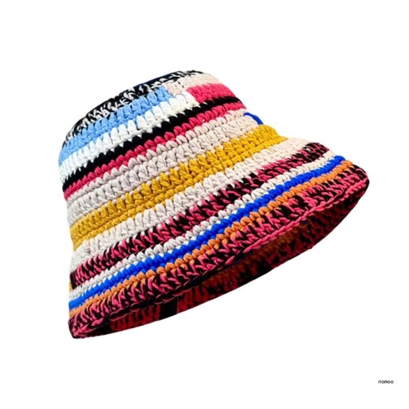 Hot Sale Woman Crochet Bucket Hat Ladies Outdoor Sports Fisherman for Travel Casual_mkmklike.com