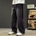 High Street Trendy Straight-leg Pants Spring And Autumn American Vibe Pants Loose Casual Trousers Three-bar Jeans Boys_mkmklike.com