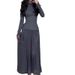 Women's Clothing solid color slim fashion two piece long sleeved dress for women_mkmklike.com