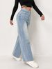High-Waisted Wide-Leg Jeans – Vintage Washed Blue Denim (XS-2XL, Comfortable & Office-Ready Fit)_mkmklike.com