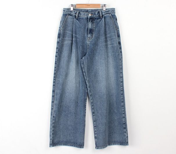 Pulse American High Street Retro Jeans Men Spring Summer Washed Versatile Casual Trendy Brand Wide Leg Long Pants_mkmklike.com
