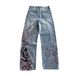 Y2K Vintage Embroidered Wide-Leg Jeans – Unisex Streetwear Denim Pants With Heavyweight Fabric & Hip-Hop Style_mkmklike.com