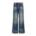 Nordmann European And American High Street Vibes Retro Washed Distressed Jeans For Men With Scratched Watermark Design Sense_mkmklike.com