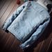 Winter Denim Men's Slim Fit Korean Version Thick Lamb Fleece Cotton Jacket Youth Top_mkmklike.com