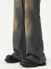 Straight Tube Micro Flared Jeans For Men, Trendy Brand American Washed Long With A Vintage Design, Casual Wide Leg Pants_mkmklike.com