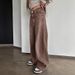High Waist Straight Leg Jeans For Women – Vintage Washed Brown Denim Pants (Relaxed Fit, 90% Cotton, No Stretch, S-XL, Coffee Gradient)_mkmklike.com
