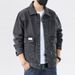 Men's Autumn Loose Casual Fashion Lapel Versatile Denim Jacket_mkmklike.com
