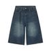 Men's Clothing Trendy Denim Shorts Men's Denim Shorts – Classic 7-Inch Streetwear Cut In Distressed Blue/Black (S-3XL, Non-Stretch Cotton)_mkmklike.com