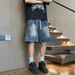 Men's Vintage Washed Denim Shorts | Relaxed Fit Casual Summer Shorts For Everyday Wear Breathable Cotton Fabric_mkmklike.com