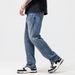 Men's Clothing Street Fashion Loose Straight Trousers Casual Design Wide Leg Pants_mkmklike.com