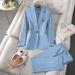 Women's Clothing long sleeved professional suits and trousers formal suits for interview sales work clothes _mkmklike.com