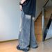 Retro Old Ripped Jeans Men's Straight Loose Spring And Summer New Straight Casual Pants Trendy Versatile Trousers Men_mkmklike.com