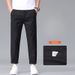 Ice Silk Men's Pants 2026 Summer New Thin Business Casual Trousers Street Y2K Elastic Waist Breathable Straight Leg_mkmklike.com