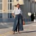 Retro Divided Distressed Slanted Pocket Elastic Waist Jeans Women's Clothing Independent Website New 2026_mkmklike.com