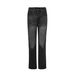 Vintage Cleanfit 507 Washed Hem Fringe Flared Jeans For Men & Women - Retro High Street Vibe, Straight Leg, Distressed Denim (Blue, Gray, Black)_mkmklike.com