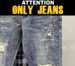 Men's Clothing Trendy Branded Hole Patch Casual Pants Slim Trendy Handsome And Versatile Beggar Pants_mkmklike.com