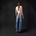 Women's Clothing Loose Wide Leg Pants Low Waist Washed Denim Trousers _mkmklike.com