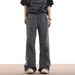 Men's Trendy High Waist Cargo Jeans with Pockets Loose Straight Leg Wide Leg Retro American Style Casual Trousers_mkmklike.com