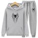 2024 Winter New Personalized Print Spider Pattern Couple Hooded Warm Sweater Set Youth Trendy Fashion_mkmklike.com